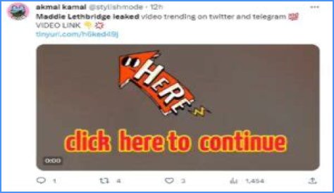 Maddie Lethbridge Leaked Video Viral On Twitter